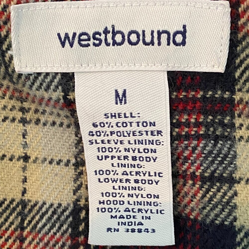 Westbound red barn coat Medium plaid flannel - Picture 5 of 7